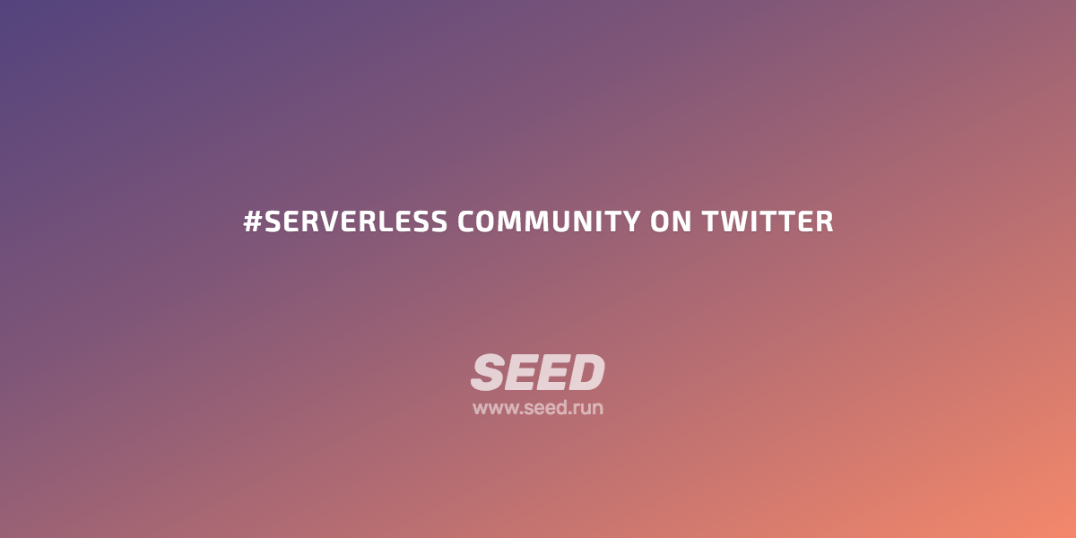 Serverless community on Twitter
